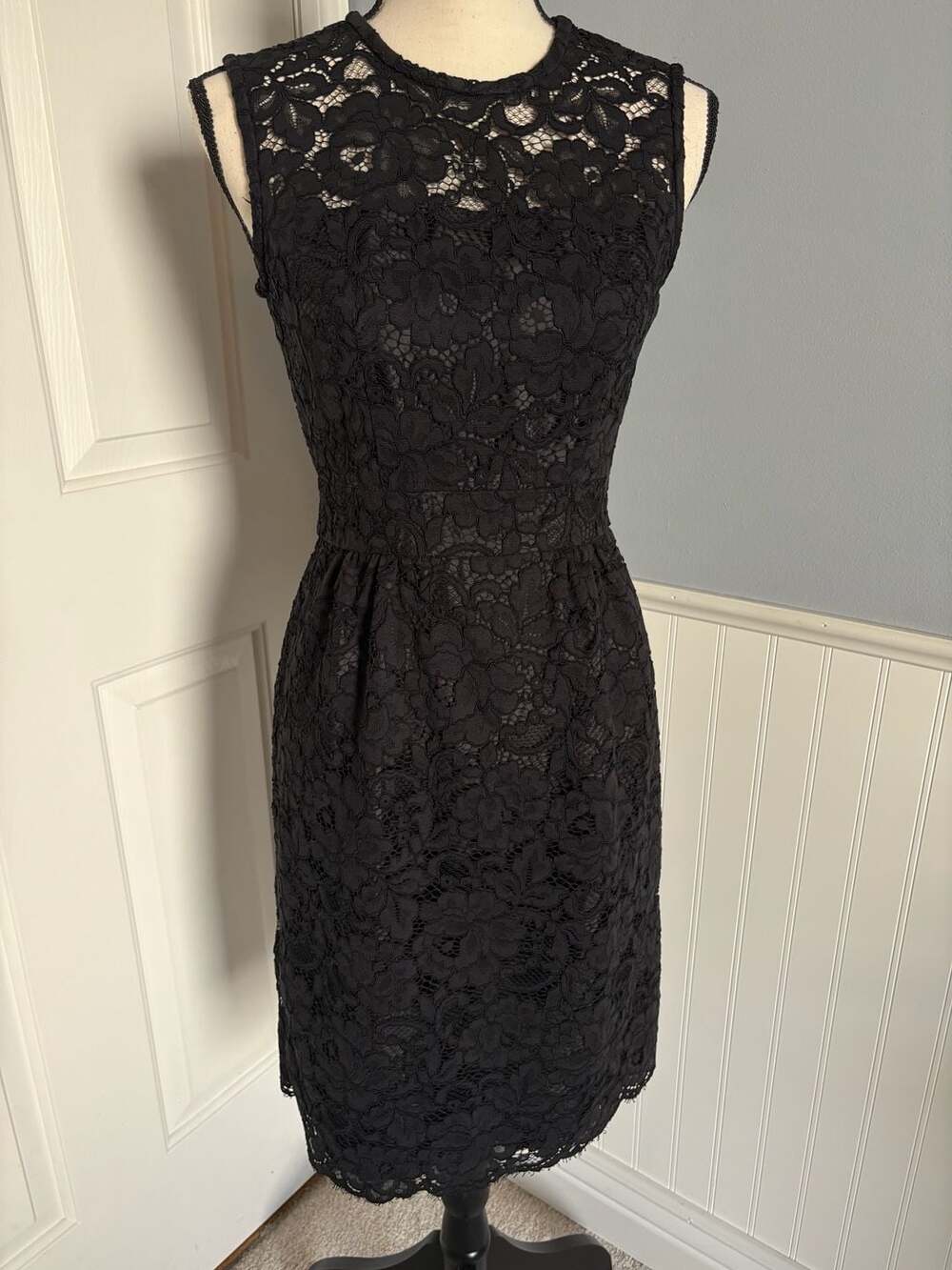 Kate Spade New York Sleeveless Floral Lace Fit and Flare Dress